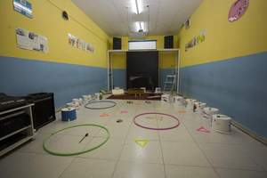 Aula del "Taller de música y movimiento"